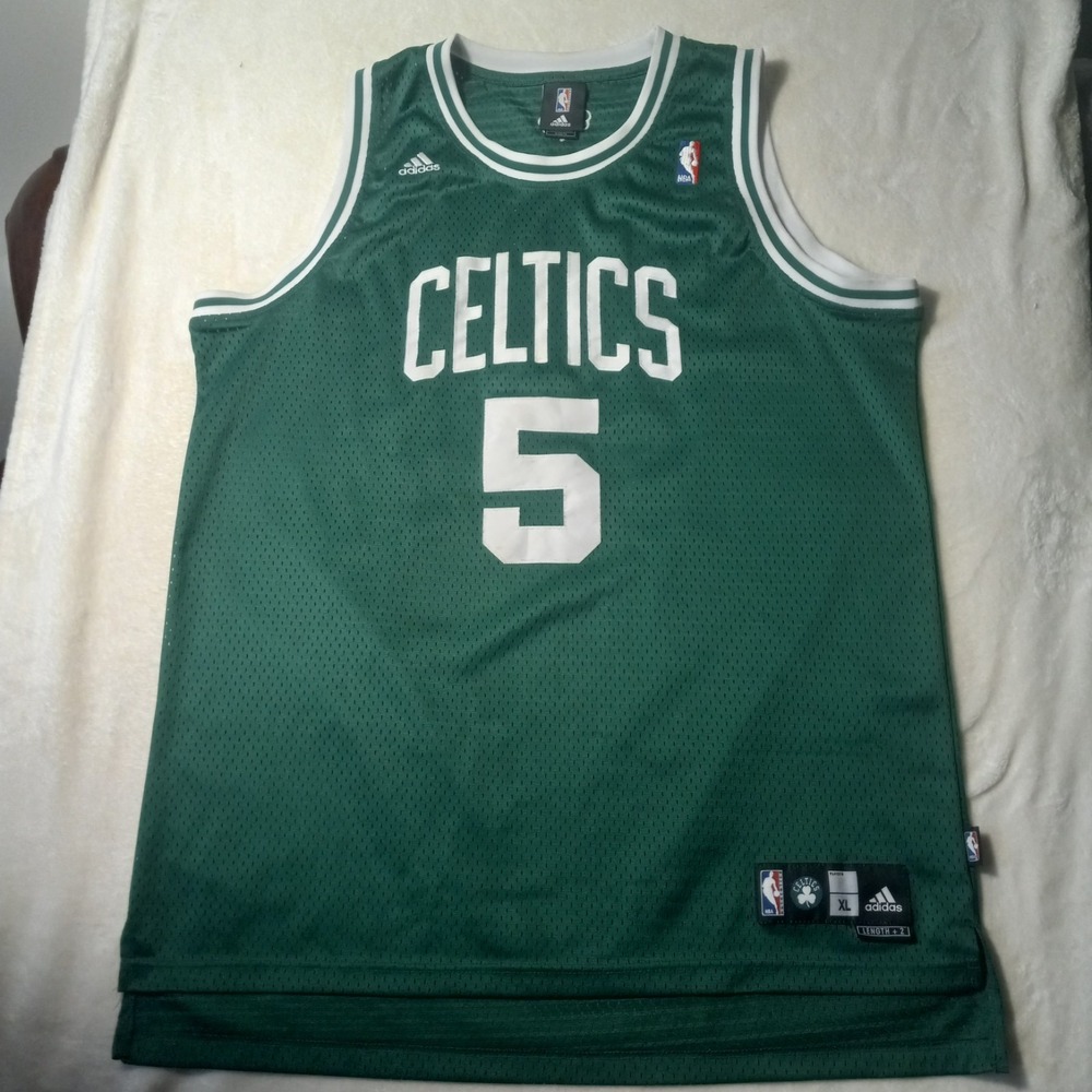 VTG Kevin Garnett Boston Celtics Jersey Adidas XL+2 #5 Green Vintage NBA Mesh